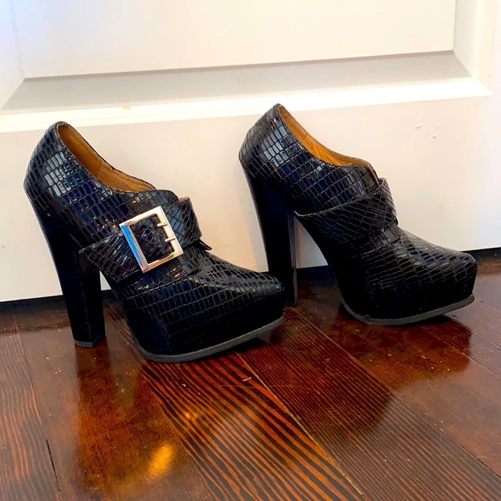 Jeffrey Campbell Black Witch Platform Boots